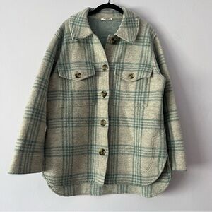 Boxy Shirt Madewell Walton Shirt Jacket Plaid MADEWELL Walton